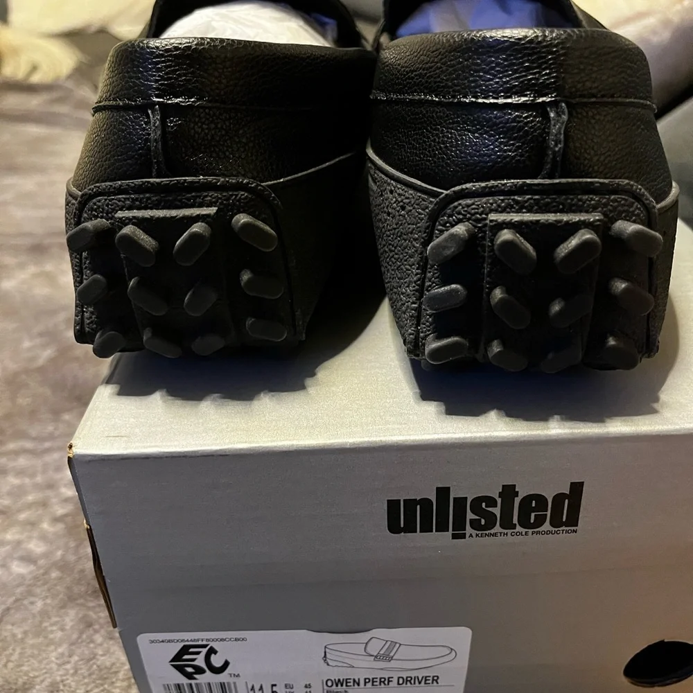 Unlisted Men’s Owen Preforated Driver Loafer Black size 11.5 - Picture 4 of 6